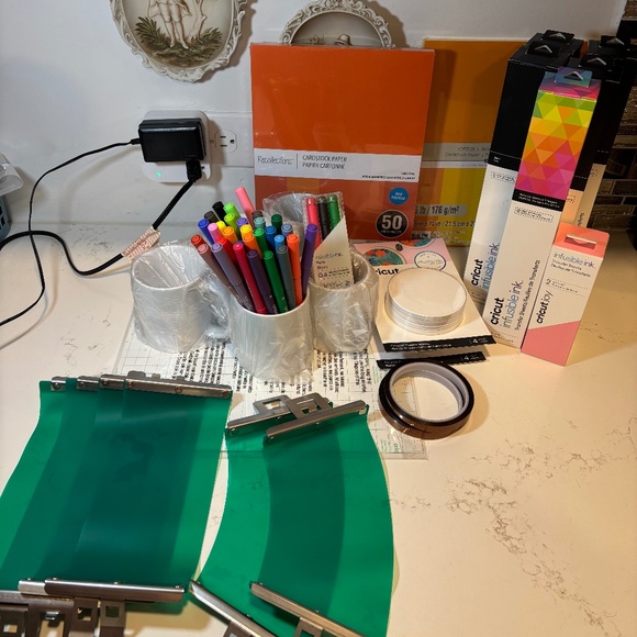 Cricut heat transfer ink, mugs, pens, paper, coasters, rubber sublimation - Picture 1 of 17